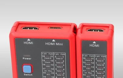 UNI-T UT681HDMI červeno-šedý tester kabelů HDMI