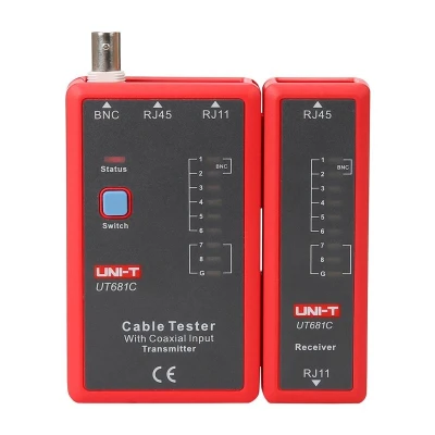 UNI-T UT681C červeno-šedý tester síťových kabelů