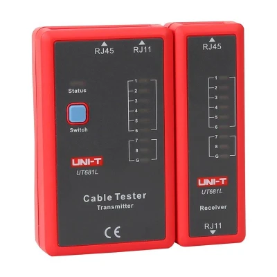 UNI-T UT681L červeno-šedý tester síťových kabelů