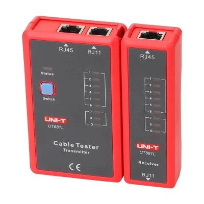 UNI-T UT681L červeno-šedý tester síťových kabelů