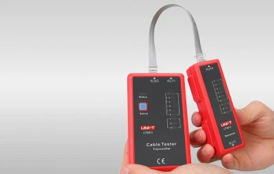 UNI-T UT681L červeno-šedý tester síťových kabelů