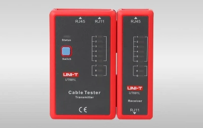 UNI-T UT681L červeno-šedý tester síťových kabelů