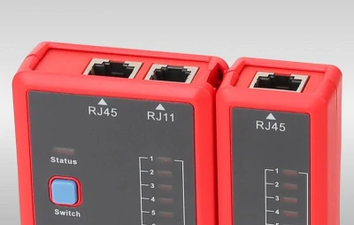 UNI-T UT681L červeno-šedý tester síťových kabelů