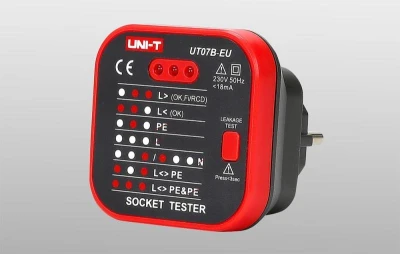UNI-T UT07B-EU zkoušečka zásuvek