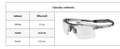 Unihoc Energy kids 25/26 white ochranné florbalové brýle