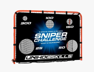 Unihoc Sniper Challenge autobrankář 25/26 POUZE 160x115 cm - černá/modrá (VÝPRODEJ)