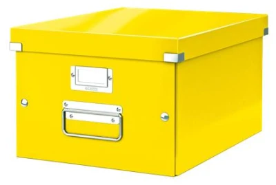 Leitz Univerzální krabice ClickStore, velikost M (A4), žlutá
