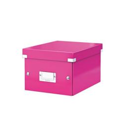 LEITZ Univerzální krabice ClickStore, velikost S (A5), růžová