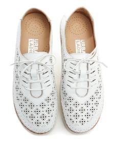 Urban Ladies 243-25 biele dámske poltopánky