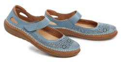 Urban Ladies 246-25 modrá dámská nadměrná letní obuv