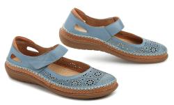 Urban Ladies 246-25 modrá dámská nadměrná letní obuv
