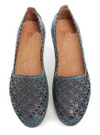 Urban Ladies 307-24 modré dámske nadmerné mokasíny