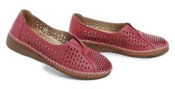 Urban Ladies 323-24 bordó dámske nadmerné mokasíny