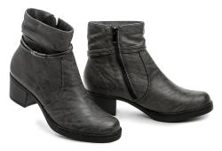 Urban Ladies 5300 tmavě šedé dámské zimní boty