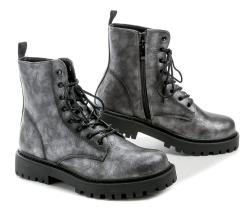 Urban Ladies 8251 šedo stříbrné dámské zimní boty