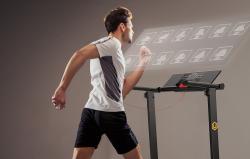 Urevo Skládací elektrický běžecký pás Foldi Mini (černo-oranžový)