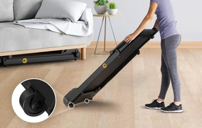 Urevo Skládací elektrický běžecký pás Foldi Mini (černo-oranžový)