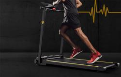 Urevo Skládací elektrický běžecký pás Foldi Mini (černo-oranžový)