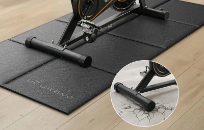 Urevo URFE001 černá 160 x 65 cm podložka pod fitness vybavení