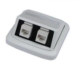 Opticord OPTIX UTP dvojzásuvka ABB TANGO 2xRJ45 cat.5e Opticord OPTIX UTP dvojzásuvka ABB TANGO 2xRJ45 cat.5e