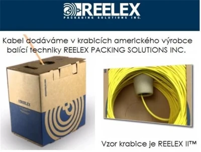 Opticord OPTIX UTP kabel (drát) Cat5e PVC šedý, bal.305m Standard, 24 AWG, plná měď
