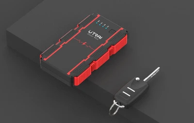UTRAI JS Mini černo-červený startér pro automobily