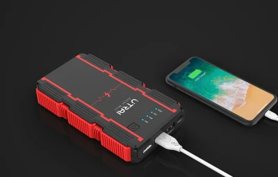 UTRAI JS Mini černo-červený startér pro automobily
