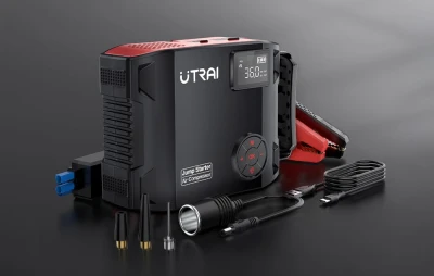 Utrai JS5 černé startovací zařízení se vzduchovým kompresorem