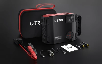 Utrai JS5 černé startovací zařízení se vzduchovým kompresorem