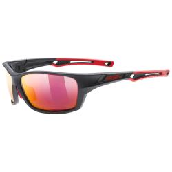 Uvex Sportstyle 232 P Black Mat Red / Polavision Mirror Red (s5330022330) sportovní brýle