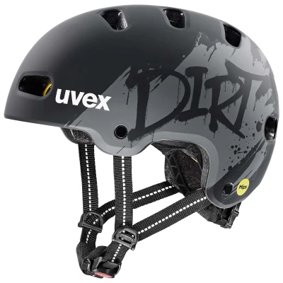 Uvex Kid 4 Style Mips Dirt Black Matt (s4148240100) dětská helma