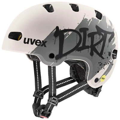 Uvex Kid 4 Style Mips Dirt Warm Grey Matt (s4148240200) dětská helma