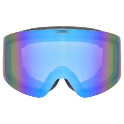 Uvex Provoqe Fm Black Matt Dl/mirror Blue On Green-clear S2 (s5506822330) lyžařské brýle