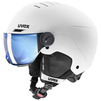 Uvex Rocket Jr Visor White-black Mat (s5662631000) dětská lyžařská helma