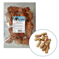 Uzel buvolí uzený obalený kuřecím masem JUKO Snacks 6 cm (10 ks) Uzel buvolí uzený obalený kuřecím masem JUKO Snacks 6 cm (10 ks)