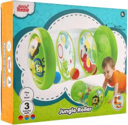 Válec baby nafukovací transparentní 43x20cm edukační set se 3 míčky pro miminko