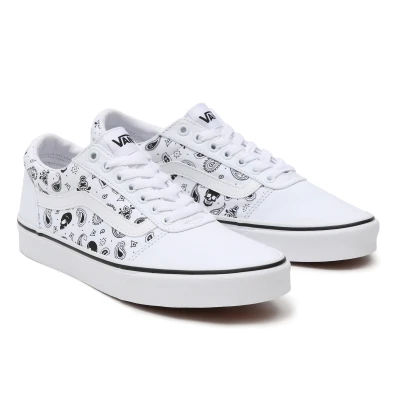 Vans MN Ward (Skull Bandana) white/white pánské tenisky