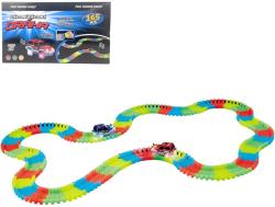 Variabilní dráha svítící ve tmě 165 dílků s autíčkem na baterie LED Světlo Variabilní dráha svítící ve tmě 165 dílků s autíčkem na baterie LED Světlo