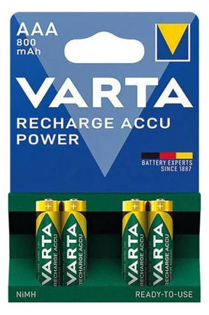 Varta Baterie mikrotužková AAA LR03 dobíjecí 800mAh/1000 cyklů (4ks) Varta Baterie mikrotužková AAA LR03 dobíjecí 800mAh/1000 cyklů (4ks)
