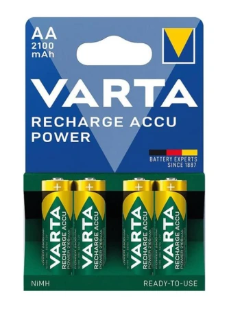 Varta Baterie tužková AA LR6 dobíjecí 2100mAh/1000 cyklů (4ks) Varta Baterie tužková AA LR6 dobíjecí 2100mAh/1000 cyklů (4ks)
