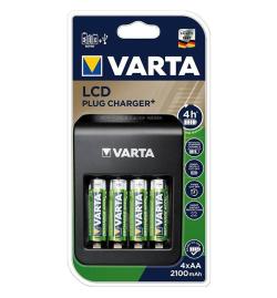 Varta Nabíječka baterií s LCD + baterie AA 2100mAh (4ks) Varta Nabíječka baterií s LCD + baterie AA 2100mAh (4ks)