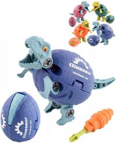 Vejce dinosauří šroubovací dinosaurus s transformací 2v1 s nástrojem 4 druhy