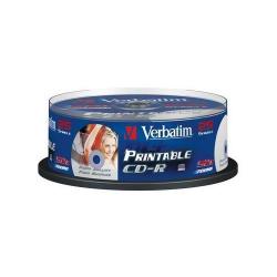 VERBATIM CD-R 80 52x PRINT. spindl 25pck/BAL VERBATIM CD-R 80 52x PRINT. spindl 25pck/BAL