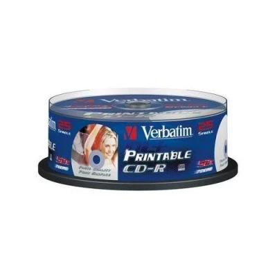 Verbatim CD-R 80 52x PRINT. spindl 25pck/BAL
