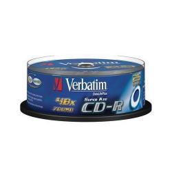 VERBATIM CD-R AZO 700MB, 52x, spindle 25 ks VERBATIM CD-R AZO 700MB, 52x, spindle 25 ks