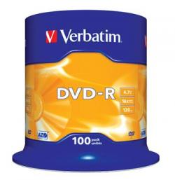 VERBATIM DVD-R AZO 4,7GB, 16x, spindle 100 ks VERBATIM DVD-R AZO 4,7GB, 16x, spindle 100 ks