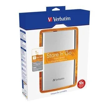 Verbatim Storen Go 2,5" 1TB USB 3.0 stříbrný Verbatim Storen Go 2,5" 1TB USB 3.0 stříbrný