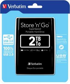 VERBATIM Storen Go 2,5" 2TB USB 3.0 černý VERBATIM Storen Go 2,5" 2TB USB 3.0 černý