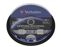 VERBATIM M-DISC BD-R SL 25GB, 4x, printable, spindle 10 ks VERBATIM M-DISC BD-R SL 25GB, 4x, printable, spindle 10 ks
