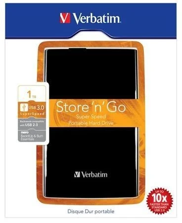 Verbatim Storen Go 2,5" 1TB USB 3.0 černý Verbatim Storen Go 2,5" 1TB USB 3.0 černý